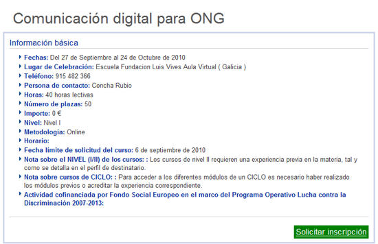 imagen de Gestor de eventos de la Fundacin Luis Vives